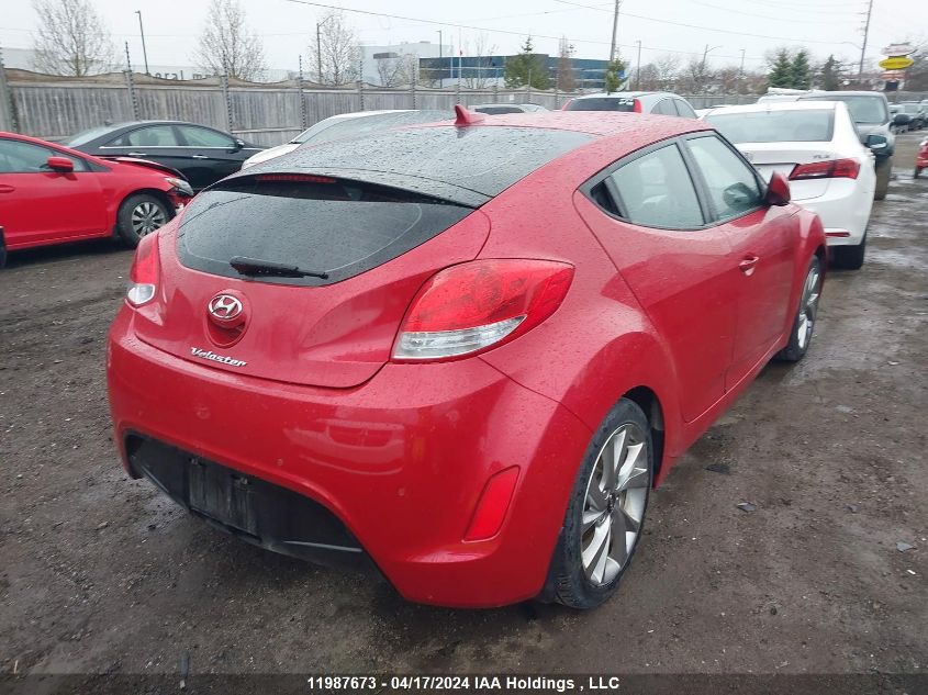 2016 Hyundai Veloster Se VIN: KMHTC6AD5GU284376 Lot: 44584654