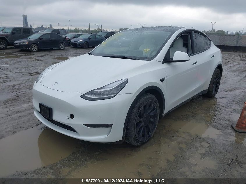 2022 Tesla Model Y VIN: 7SAYGDEE6NF403129 Lot: 11987709