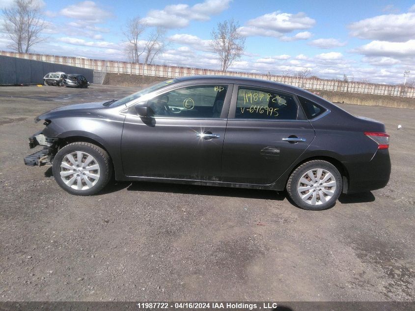 2015 Nissan Sentra S/Sv/Sr/Sl VIN: 3N1AB7AP0FL646995 Lot: 11987722