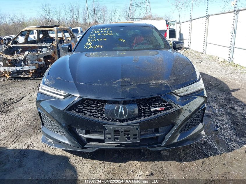 2022 Acura Tlx VIN: 19UUB7F0XNA800027 Lot: 11987734