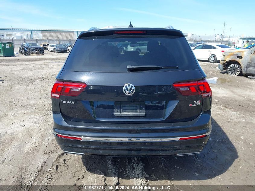 2018 Volkswagen Tiguan VIN: 3VV4B7AX2JM196698 Lot: 11987771