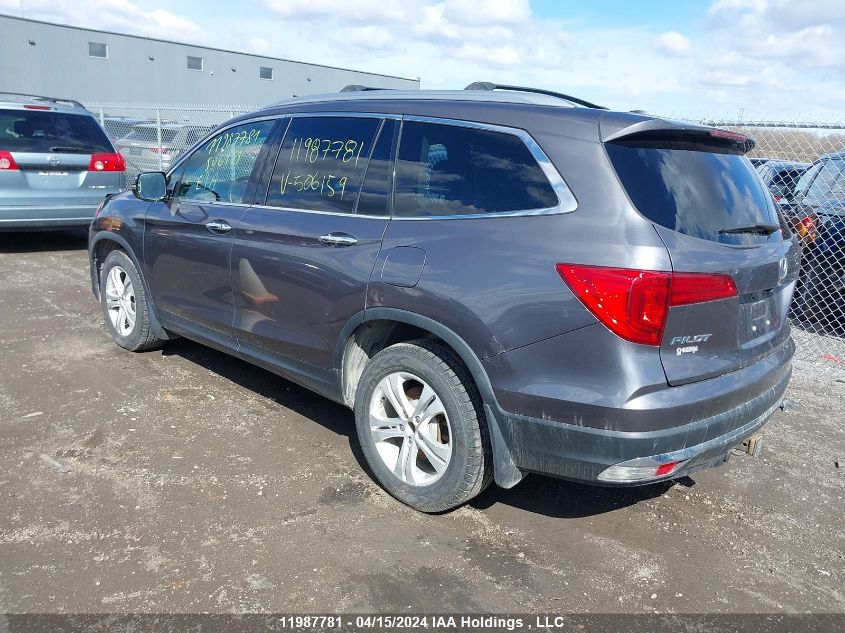 2017 Honda Pilot VIN: 5FNYF6H96HB506159 Lot: 11987781