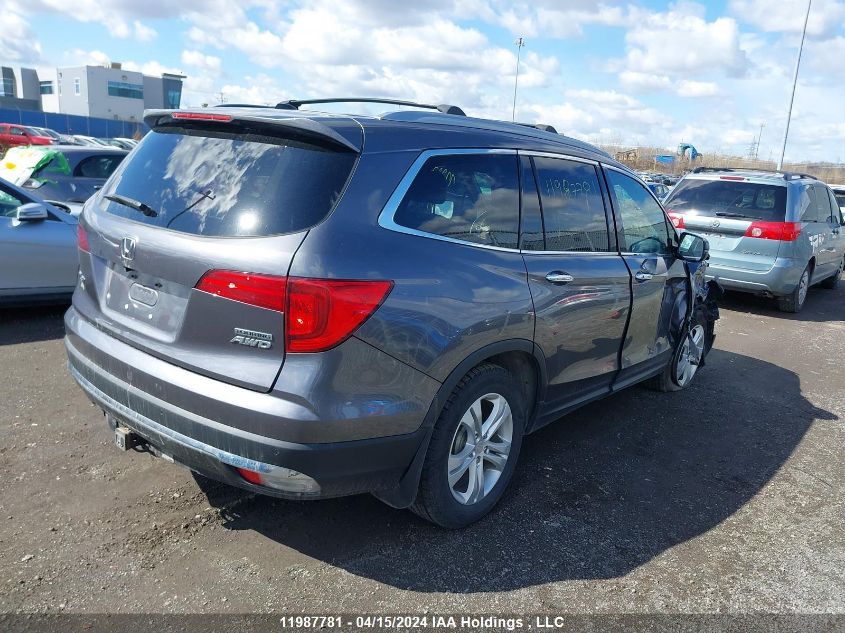 2017 Honda Pilot VIN: 5FNYF6H96HB506159 Lot: 11987781