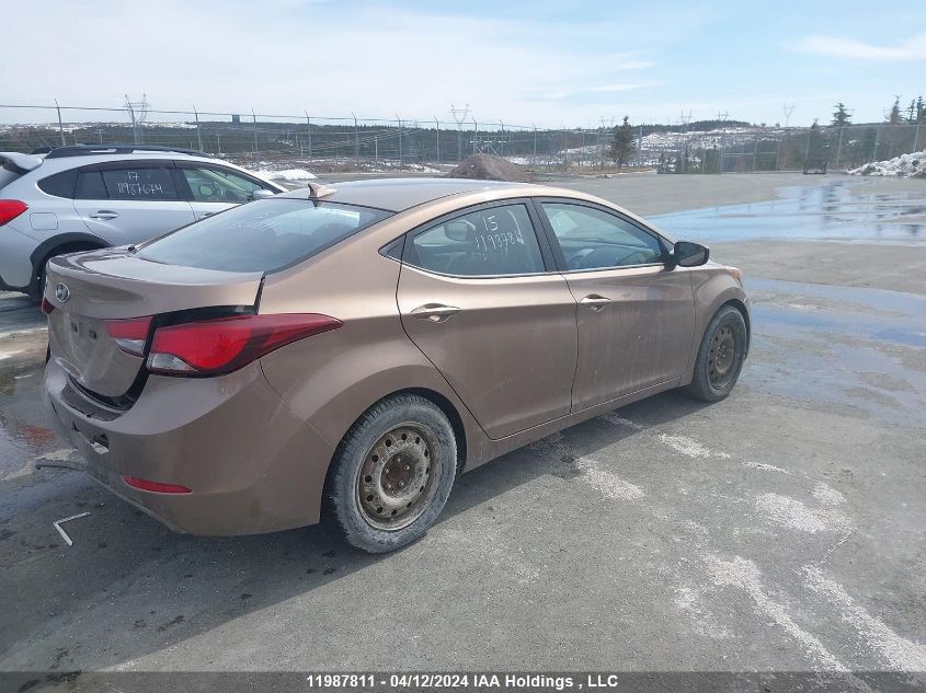 2015 Hyundai Elantra Se/Sport/Limited VIN: KMHDH4AE3FU345872 Lot: 11987811