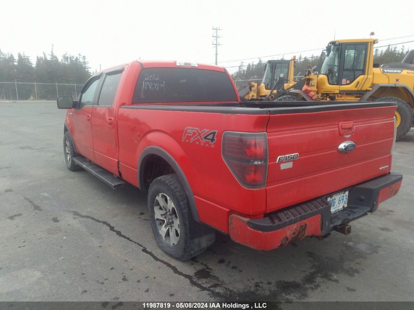 2012 Ford F150 Supercrew VIN: 1FTFW1EF2CFC26294 Lot: 11987819