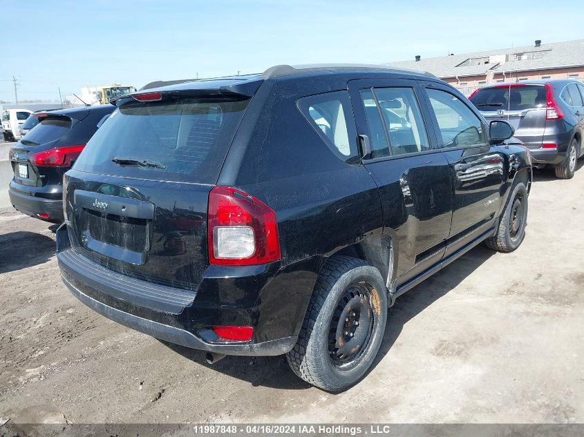 2016 Jeep Compass Sport VIN: 1C4NJDAB2GD720848 Lot: 11987848