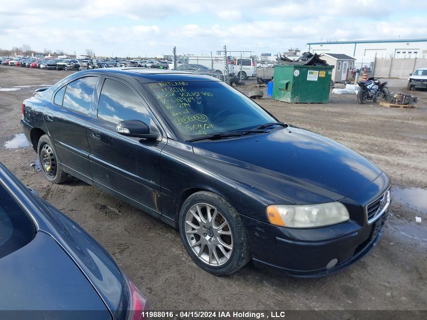 2007 Volvo S60 2.5T VIN: YV1RH592172618969 Lot: 11988016