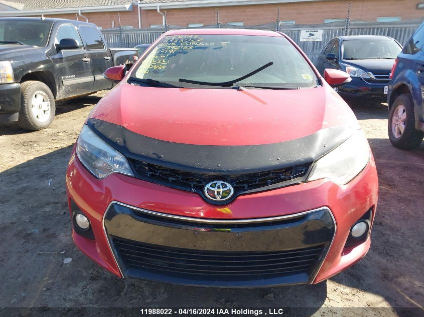 2015 Toyota Corolla L/Le/Le Pls/Prm/S/S Pls VIN: 2T1BURHE8FC392158 Lot: 11988022