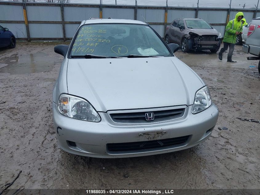 1999 Honda Civic Cx VIN: 2HGEJ6426XH007320 Lot: 11988035