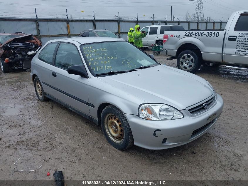 1999 Honda Civic Cx VIN: 2HGEJ6426XH007320 Lot: 11988035