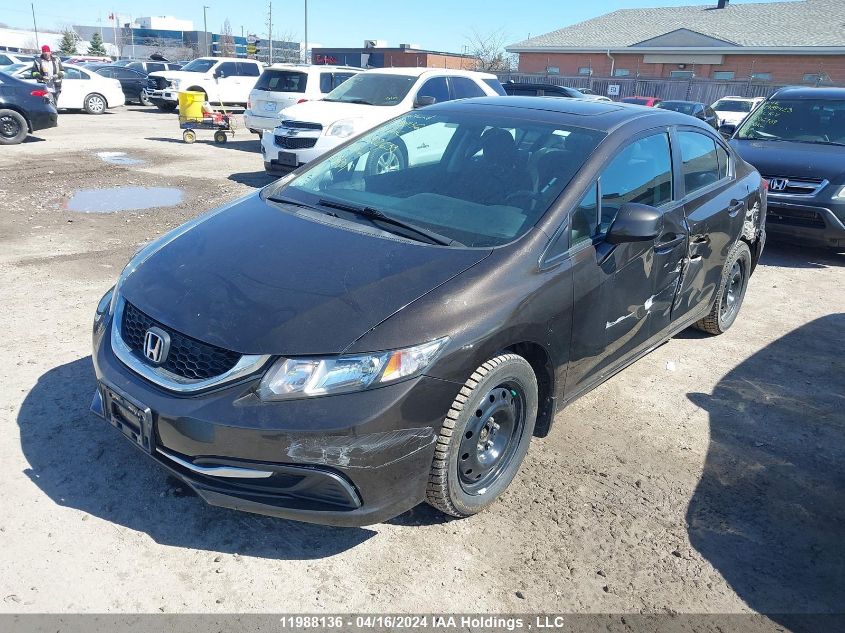 2013 Honda Civic Lx VIN: 2HGFB2F56DH002633 Lot: 11988136