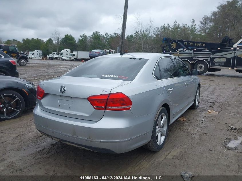 2013 Volkswagen Passat VIN: 1VWBN7A38DC077065 Lot: 11988163