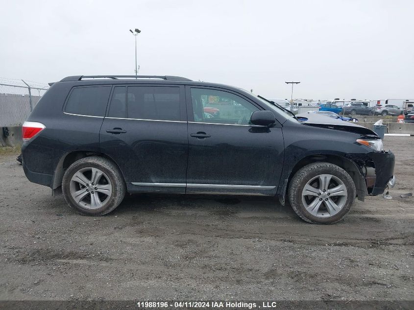 2013 Toyota Highlander Plus/Se VIN: 5TDBK3EH5DS217310 Lot: 11988196