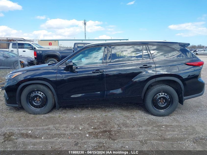 2022 Toyota Highlander Xle VIN: 5TDGZRBHXNS222836 Lot: 11988230