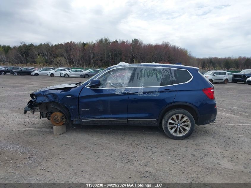 2013 BMW X3 xDrive35I VIN: 5UXWX7C53DL981580 Lot: 11988238