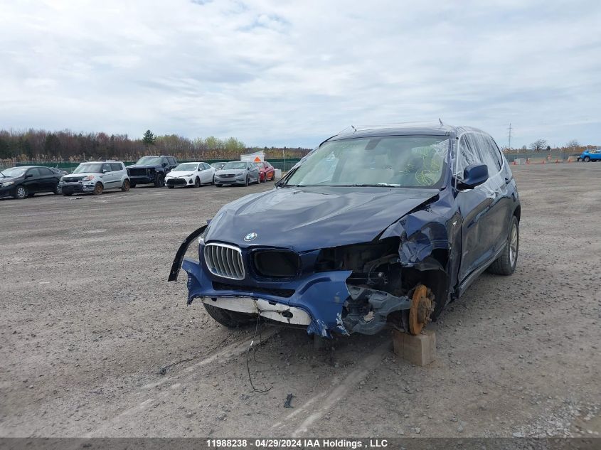 2013 BMW X3 xDrive35I VIN: 5UXWX7C53DL981580 Lot: 11988238