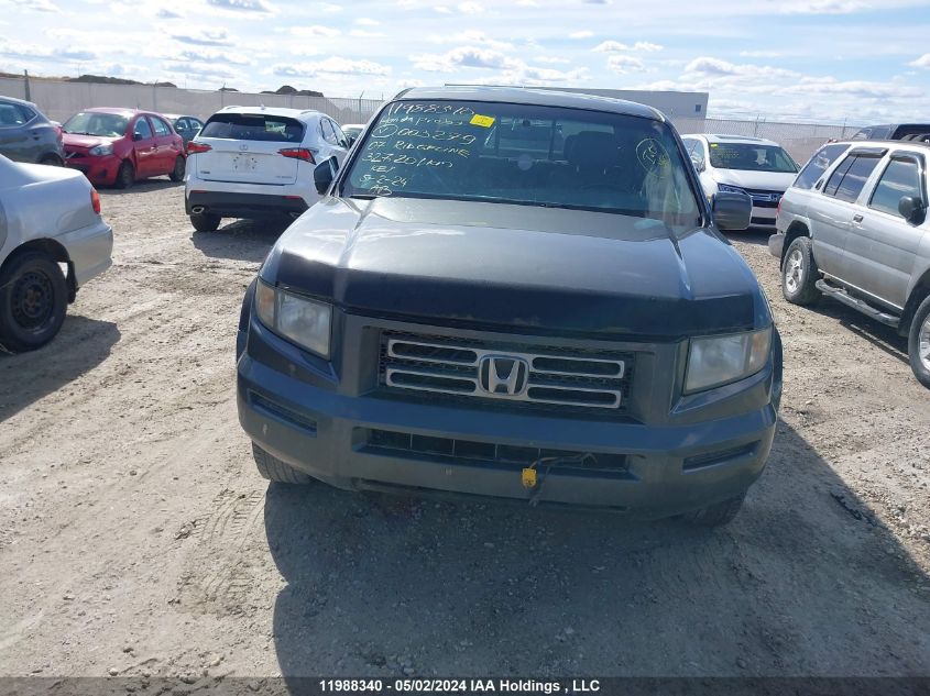 2007 Honda Ridgeline VIN: 2HJYK16567H003279 Lot: 11988340