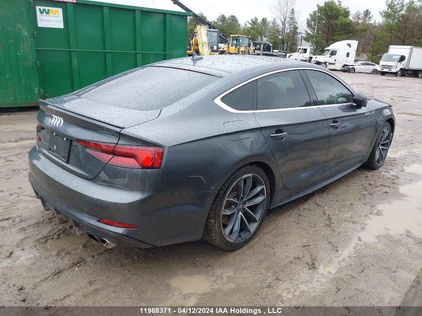 2018 Audi S5 Sportback VIN: WAUC4CF5XJA133606 Lot: 11988371