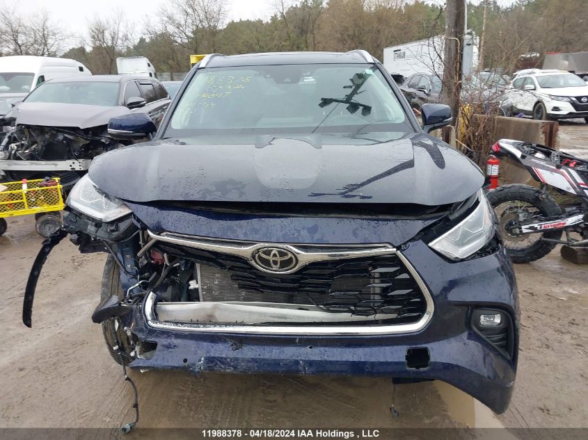 2022 Toyota Highlander Platinum VIN: 5TDFZRBH4NS196097 Lot: 11988378