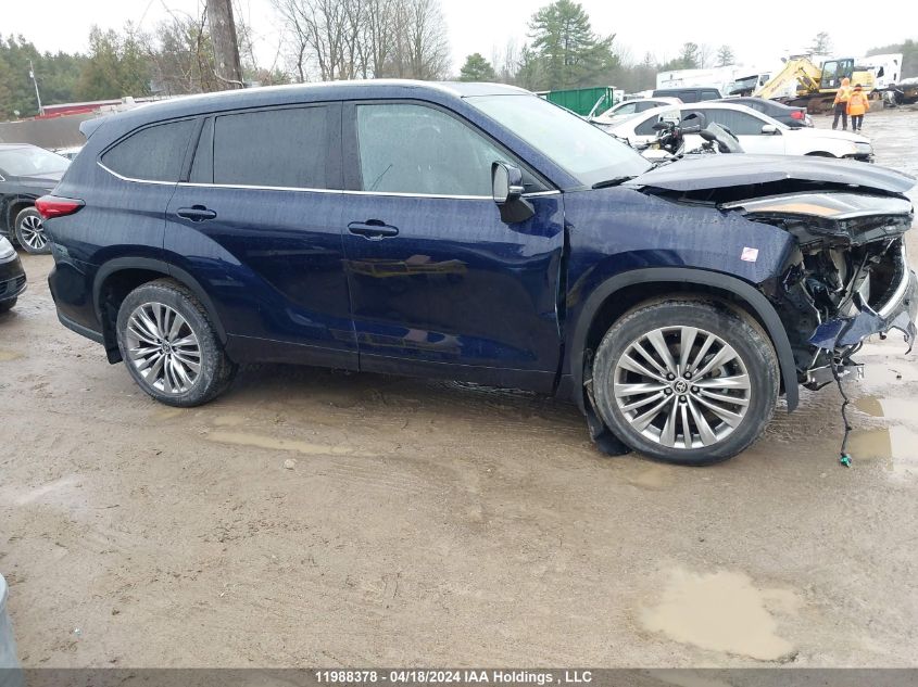 2022 Toyota Highlander Platinum VIN: 5TDFZRBH4NS196097 Lot: 11988378