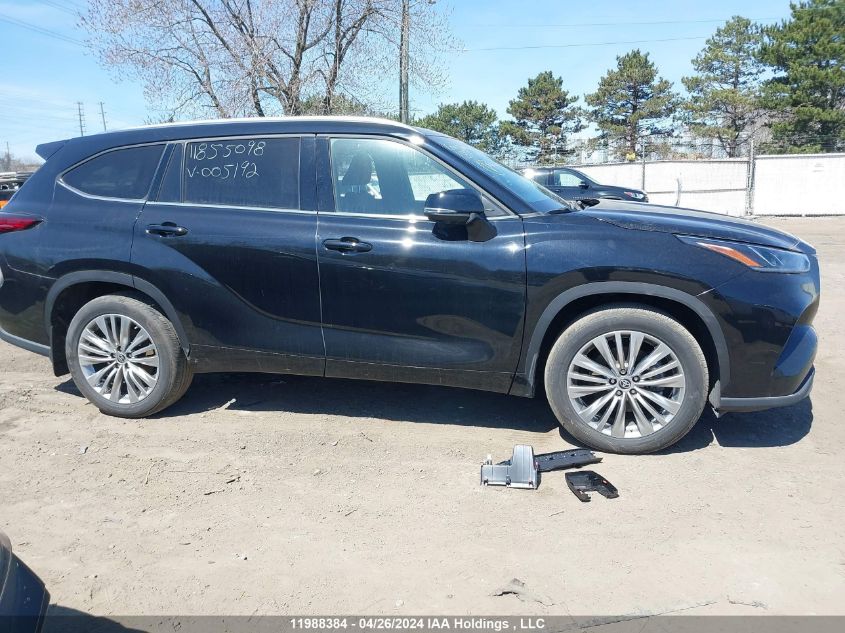 2023 Toyota Highlander Xse VIN: 5TDKDRBH9PS005192 Lot: 11988384