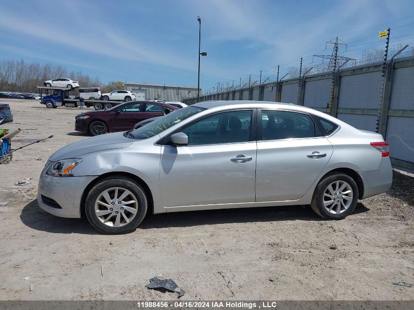 2015 Nissan Sentra S/Sv/Sr/Sl VIN: 3N1AB7AP4FL671124 Lot: 11988456