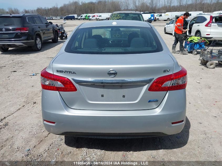 2015 Nissan Sentra S/Sv/Sr/Sl VIN: 3N1AB7AP4FL671124 Lot: 11988456