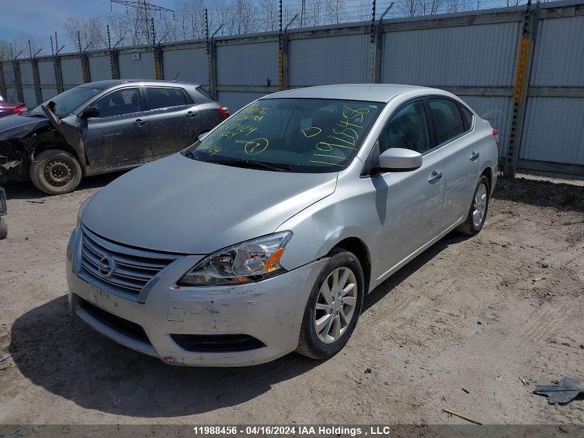 2015 Nissan Sentra S/Sv/Sr/Sl VIN: 3N1AB7AP4FL671124 Lot: 11988456