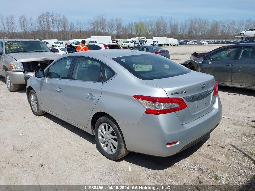 2015 Nissan Sentra S/Sv/Sr/Sl VIN: 3N1AB7AP4FL671124 Lot: 11988456