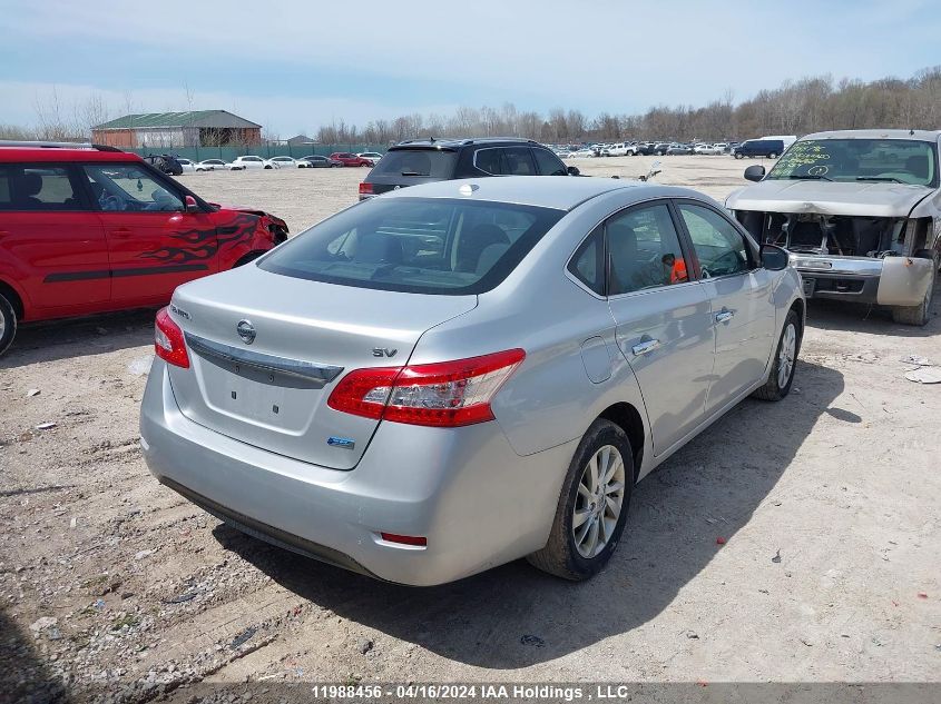 2015 Nissan Sentra S/Sv/Sr/Sl VIN: 3N1AB7AP4FL671124 Lot: 11988456