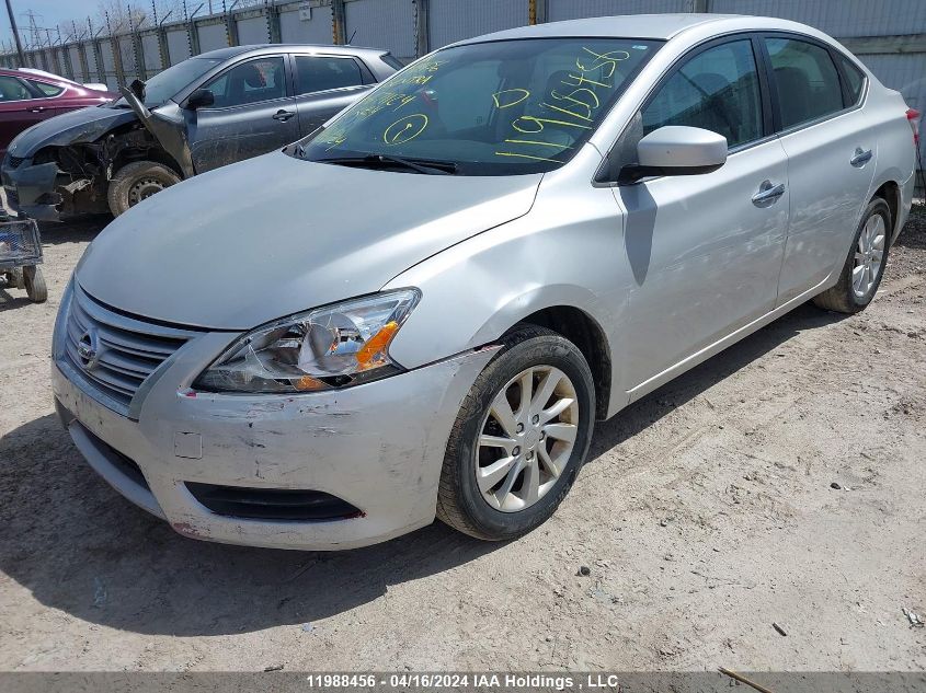 2015 Nissan Sentra S/Sv/Sr/Sl VIN: 3N1AB7AP4FL671124 Lot: 11988456