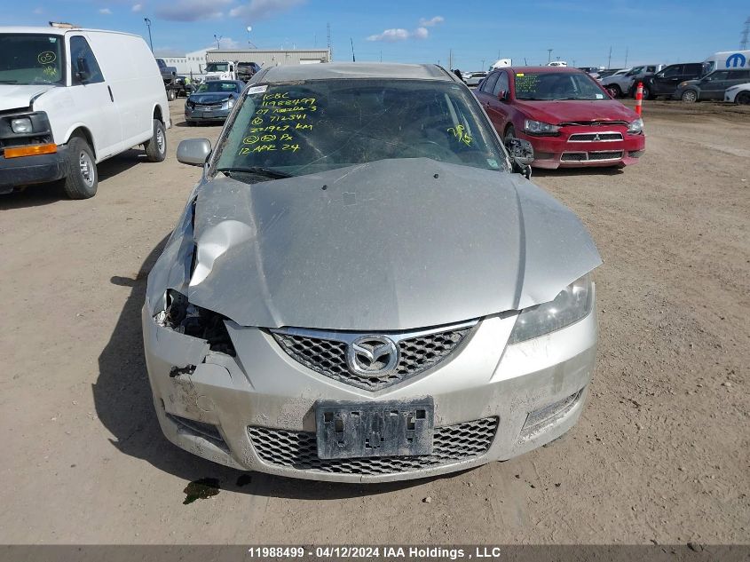 2007 Mazda Mazda3 VIN: JM1BK32F971712341 Lot: 11988499