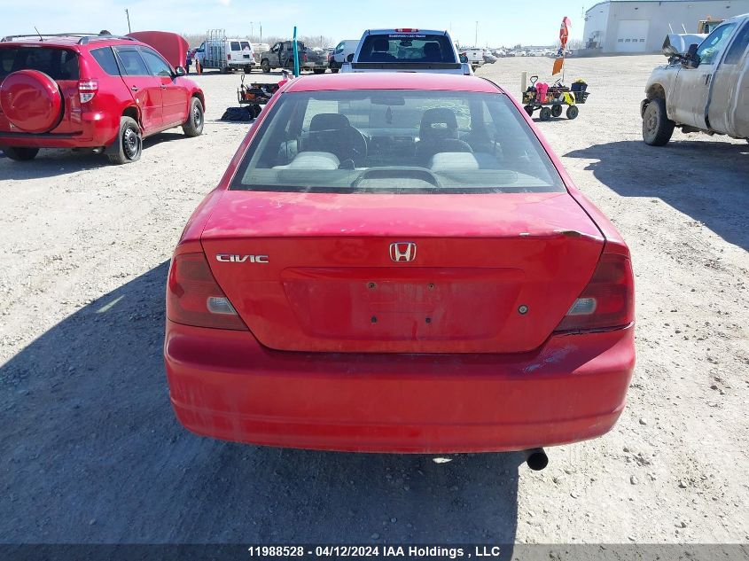 2002 Honda Civic Lx VIN: 1HGEM21582L811516 Lot: 78734933