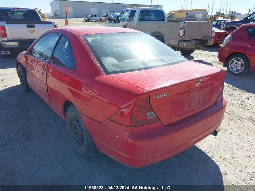 2002 Honda Civic Lx VIN: 1HGEM21582L811516 Lot: 78734933