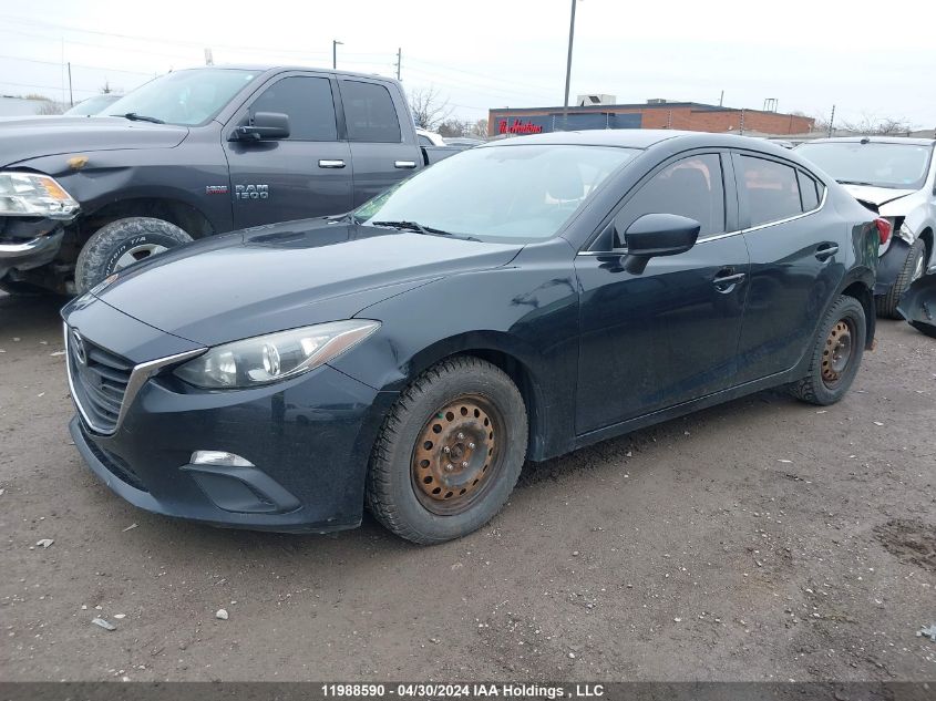 2014 Mazda 3 Touring VIN: JM1BM1V78E1162808 Lot: 11988590