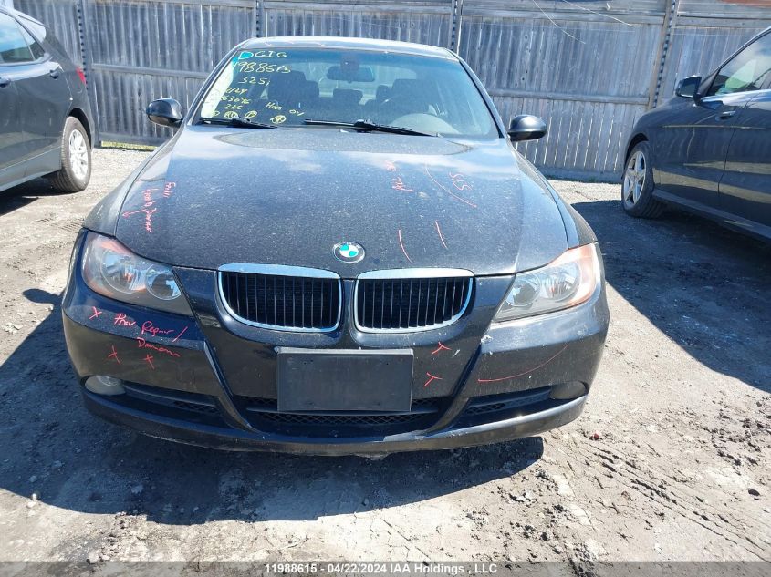 2006 BMW 325 I VIN: WBAVB13586KX63696 Lot: 11988615