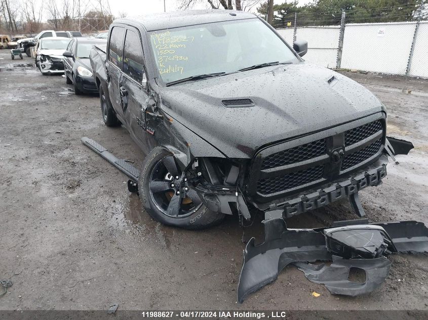 2022 Ram 1500 Classic Tradesman VIN: 3C6RR7KT3NG374934 Lot: 11988627