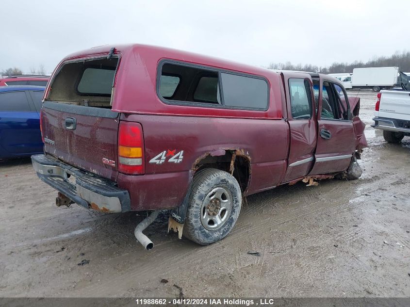 2003 GMC New Sierra K1500 VIN: 1GTEK19T03Z344835 Lot: 11988662