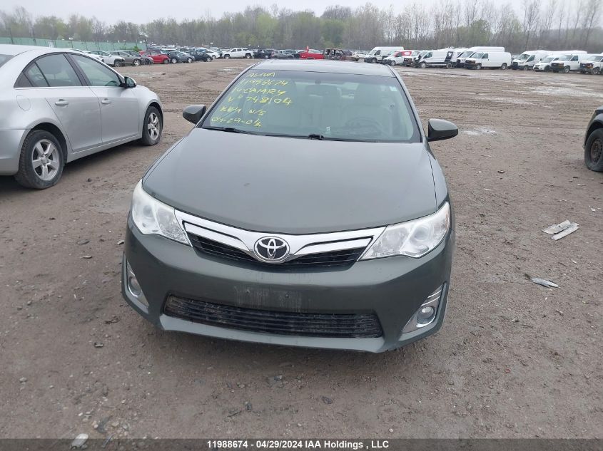 2014 Toyota Camry L/Se/Le/Xle VIN: 4T1BF1FK0EU748104 Lot: 11988674