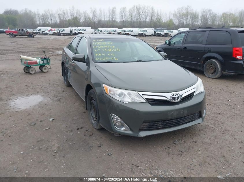 2014 Toyota Camry L/Se/Le/Xle VIN: 4T1BF1FK0EU748104 Lot: 11988674