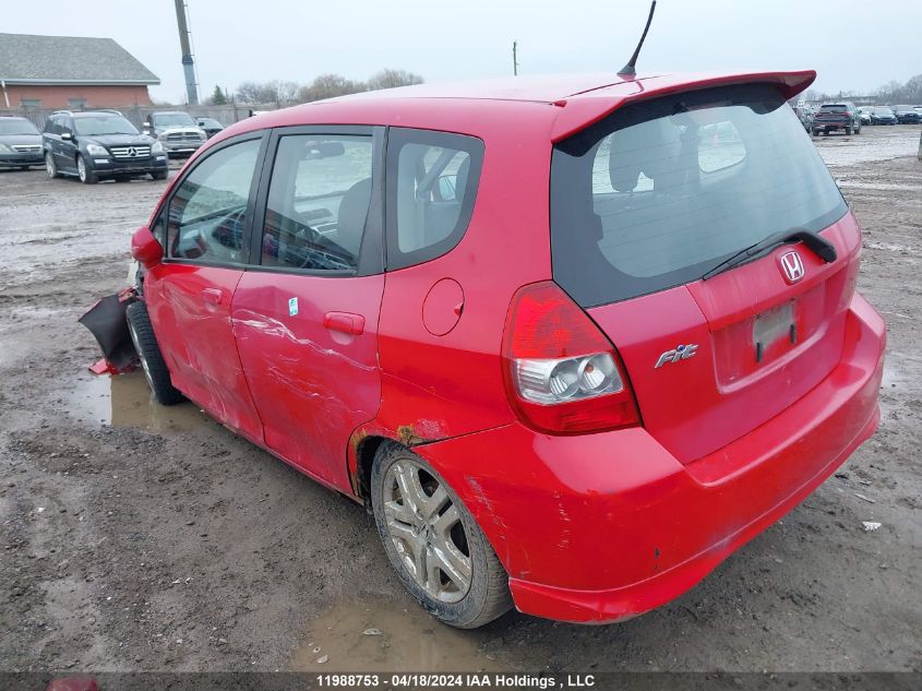 2007 Honda Fit S VIN: JHMGD37667S818375 Lot: 11988753