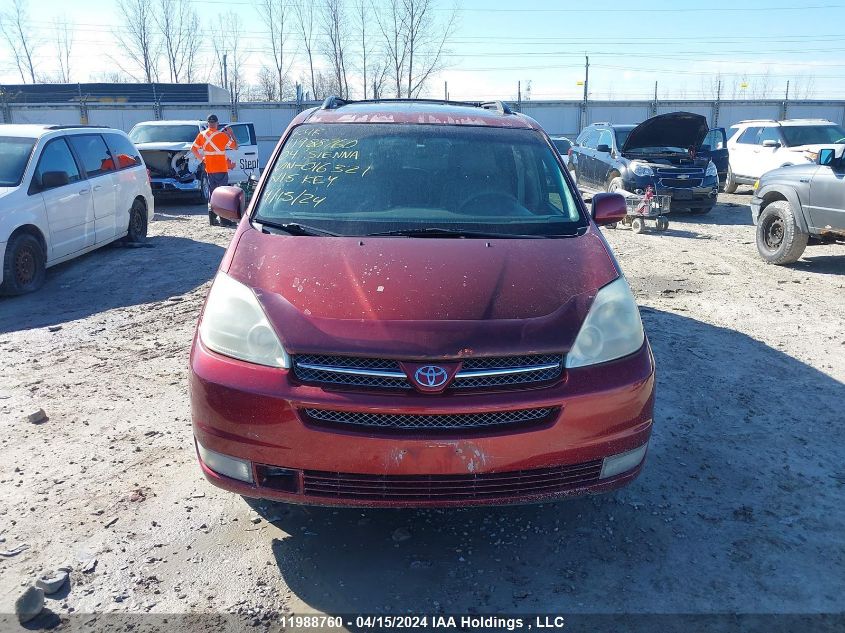 2004 Toyota Sienna VIN: 5TDBA22C54S016321 Lot: 11988760