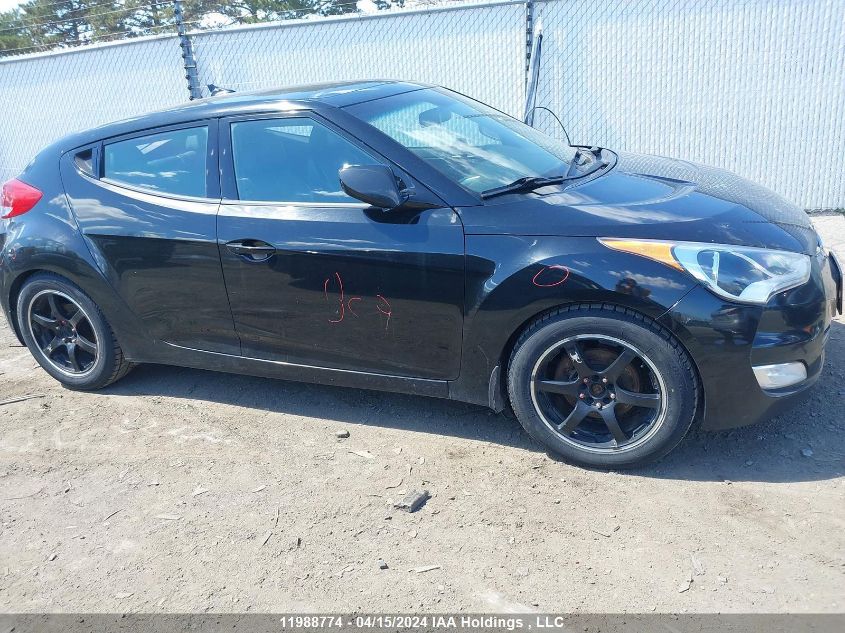 2012 Hyundai Veloster VIN: KMHTC6AD8CU025858 Lot: 11988774