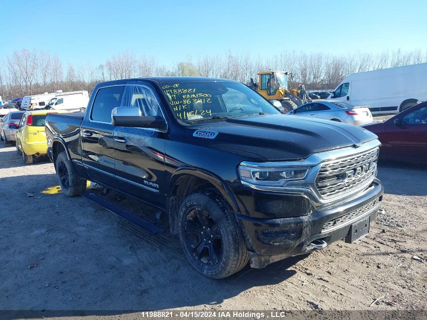 2019 Ram 1500 Limited VIN: 1C6SRFPT7KN863912 Lot: 39259012