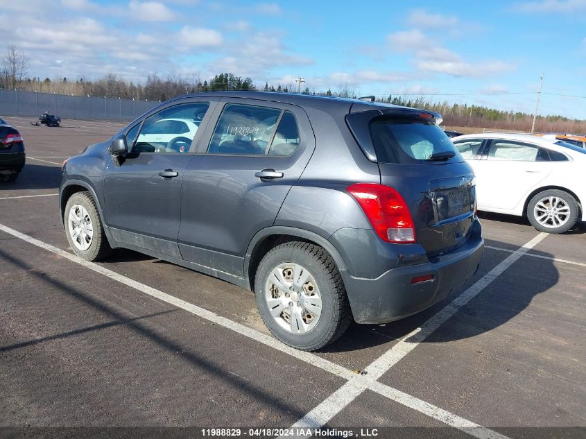 2013 Chevrolet Trax VIN: 3GNCJKSB8DL158302 Lot: 11988829