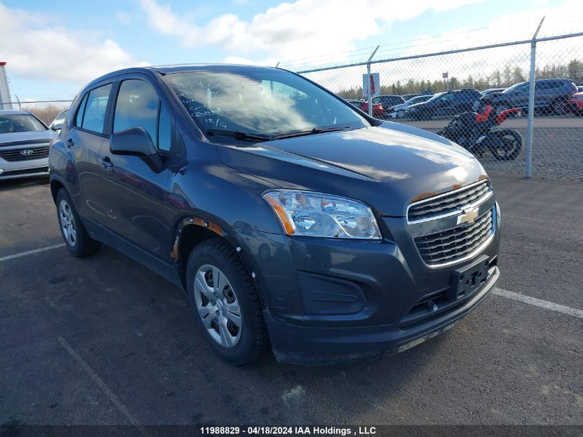 2013 Chevrolet Trax VIN: 3GNCJKSB8DL158302 Lot: 11988829