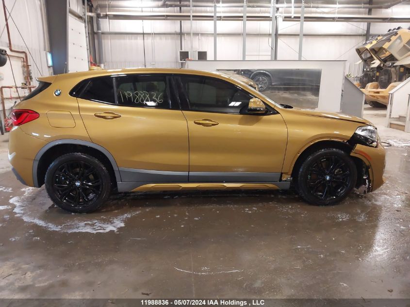 2018 BMW X2 VIN: WBXYJ5C39JEF76814 Lot: 11988836