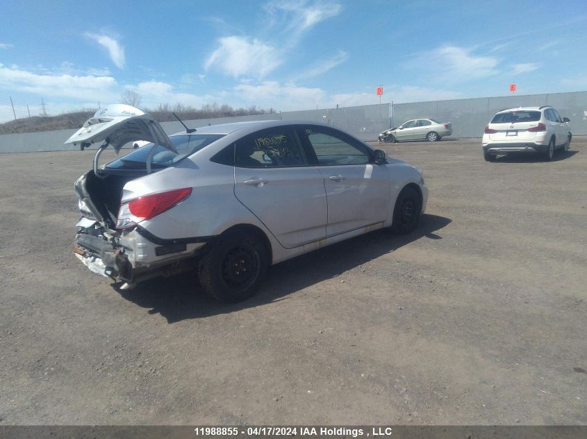 2015 Hyundai Accent Gls VIN: KMHCT4AE5FU939843 Lot: 11988855