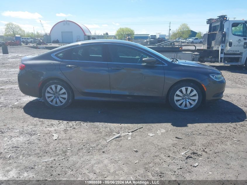 2015 Chrysler 200 Lx VIN: 1C3CCCFBXFN735194 Lot: 11988859