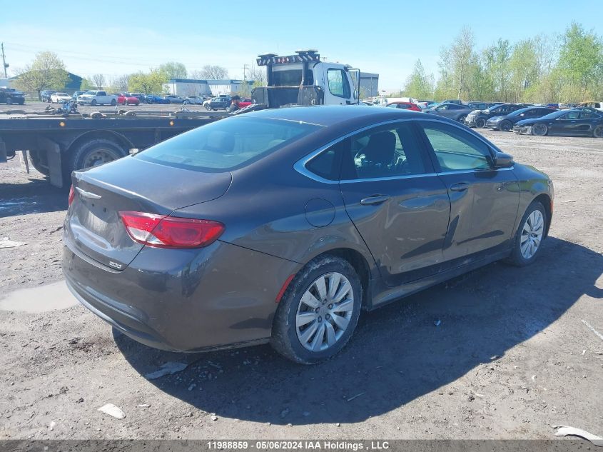 2015 Chrysler 200 Lx VIN: 1C3CCCFBXFN735194 Lot: 11988859